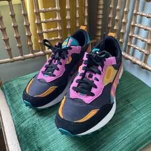 Puma Women's Athletic Shoes - Pink, Black, and Orange